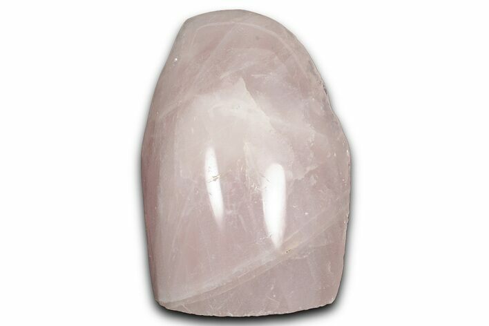 Free-Standing, Polished Rose Quartz - Single Side Polished #341745